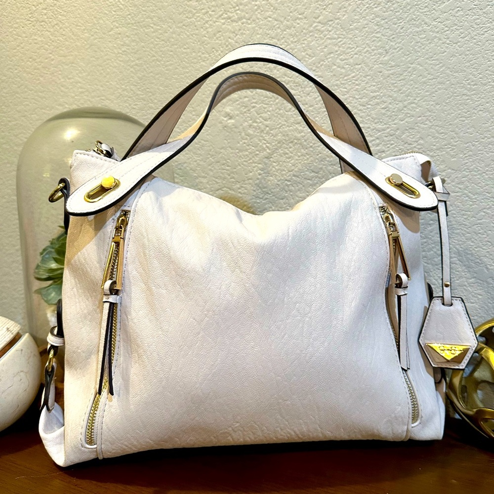Jessica Simpson Large White Tote Bag/Shoulder Bag